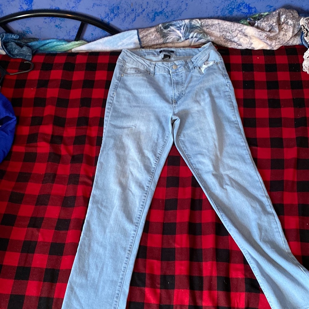 Straight leg jeans
